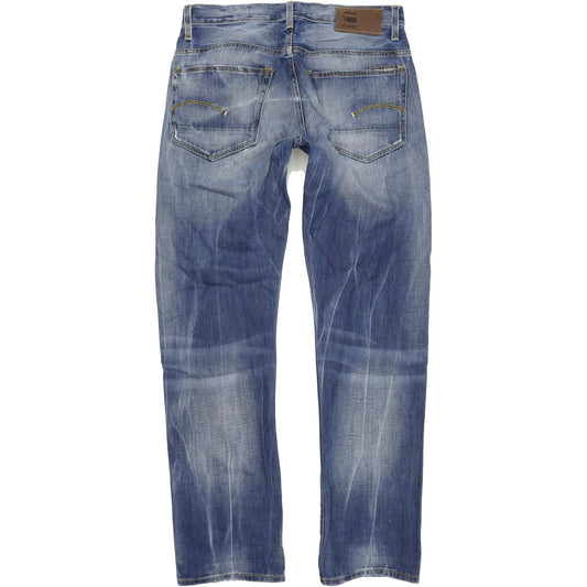 G-Star 3301 Men Blue Straight Regular Jeans W32 L34