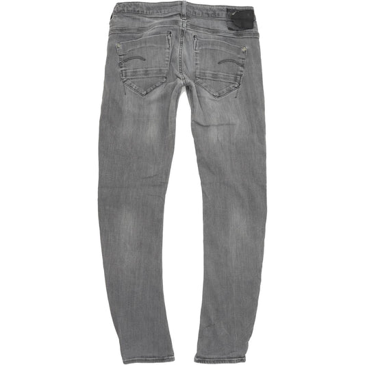 G-Star Women Grey Tapered Regular Stretch Jeans W28 L30