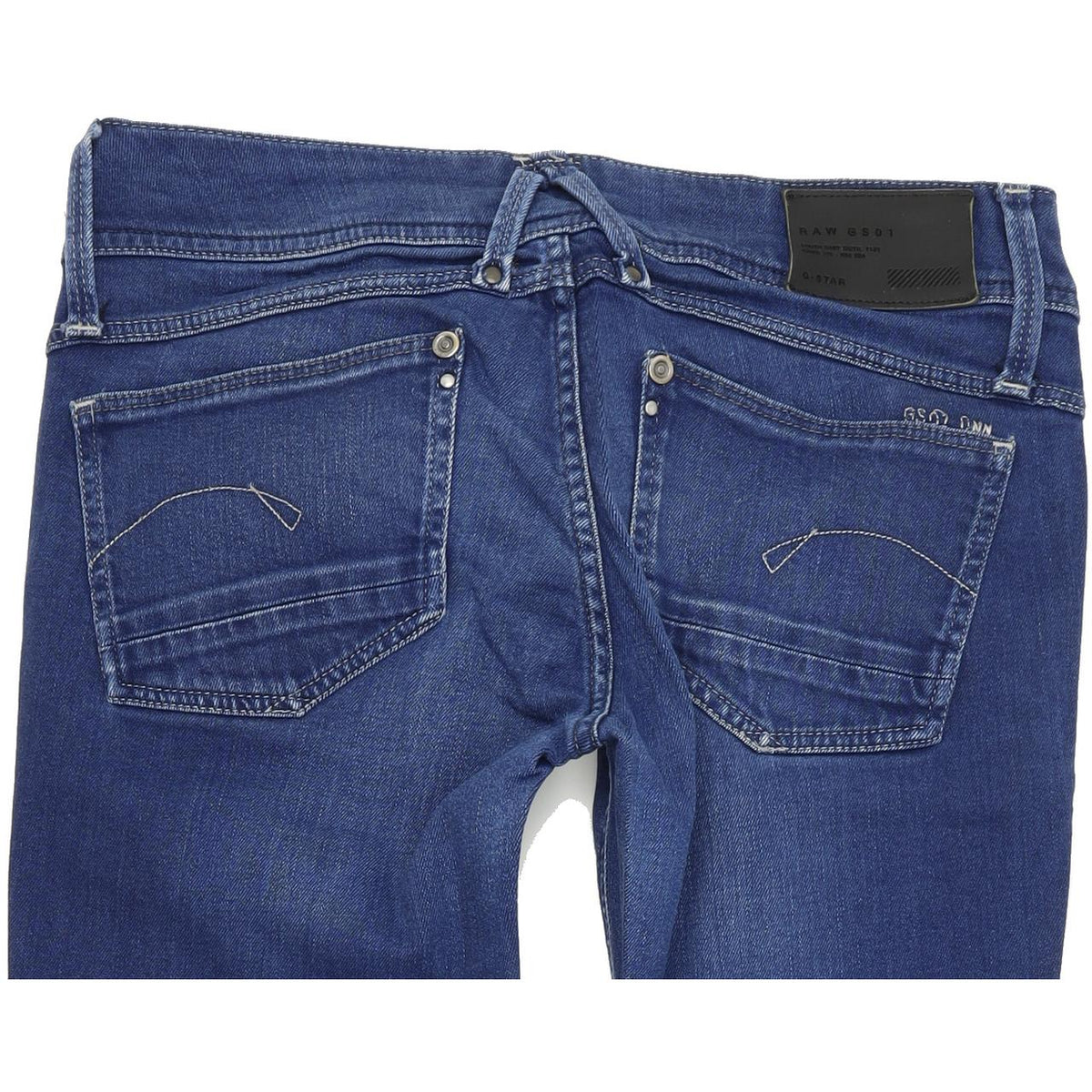G-Star Women Blue Tapered Regular Stretch Jeans W28 L30