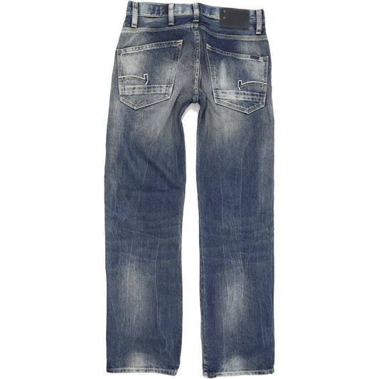 G-Star Coder Women Blue Straight Regular Jeans W29 L32