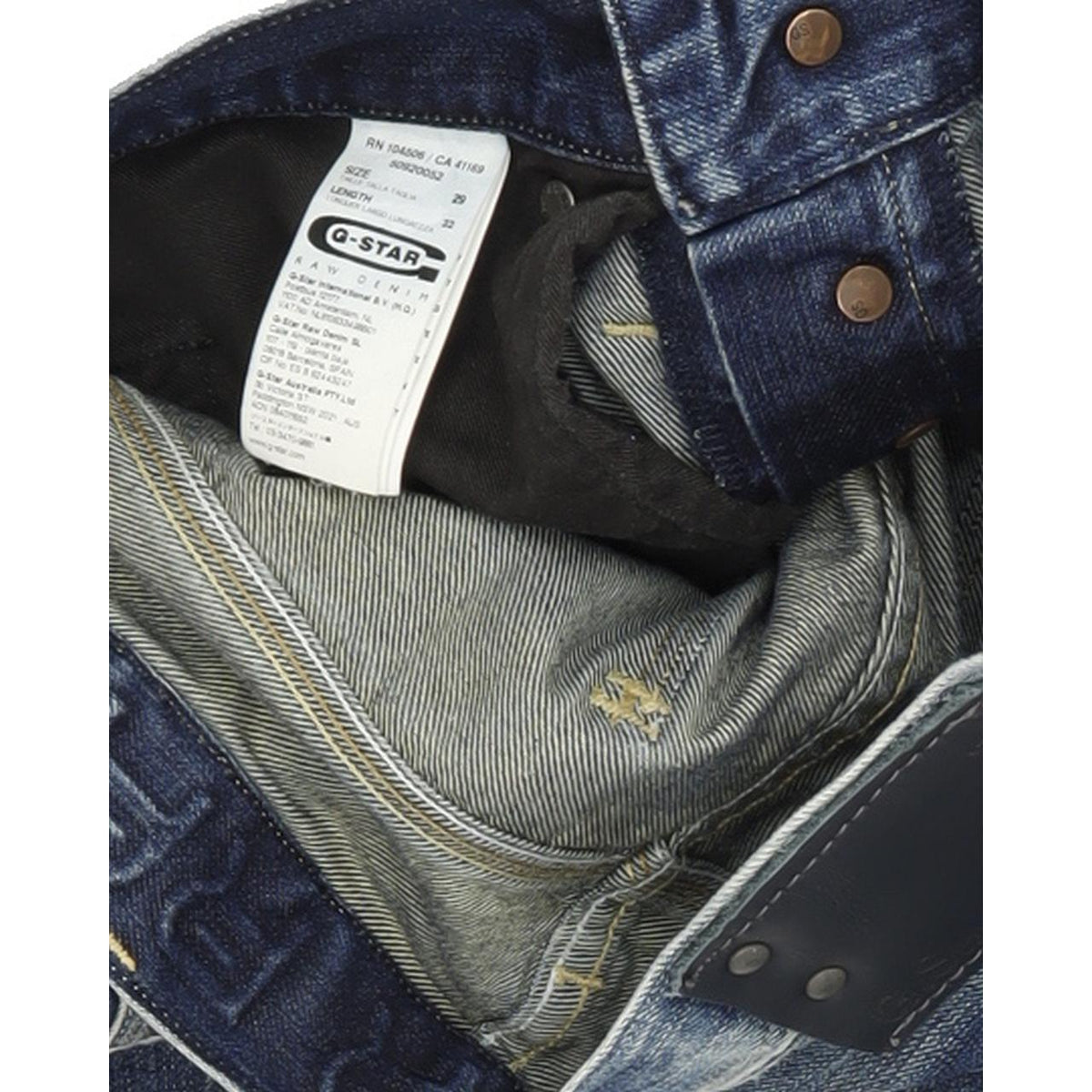 G-Star Coder Women Blue Straight Regular Jeans W29 L32