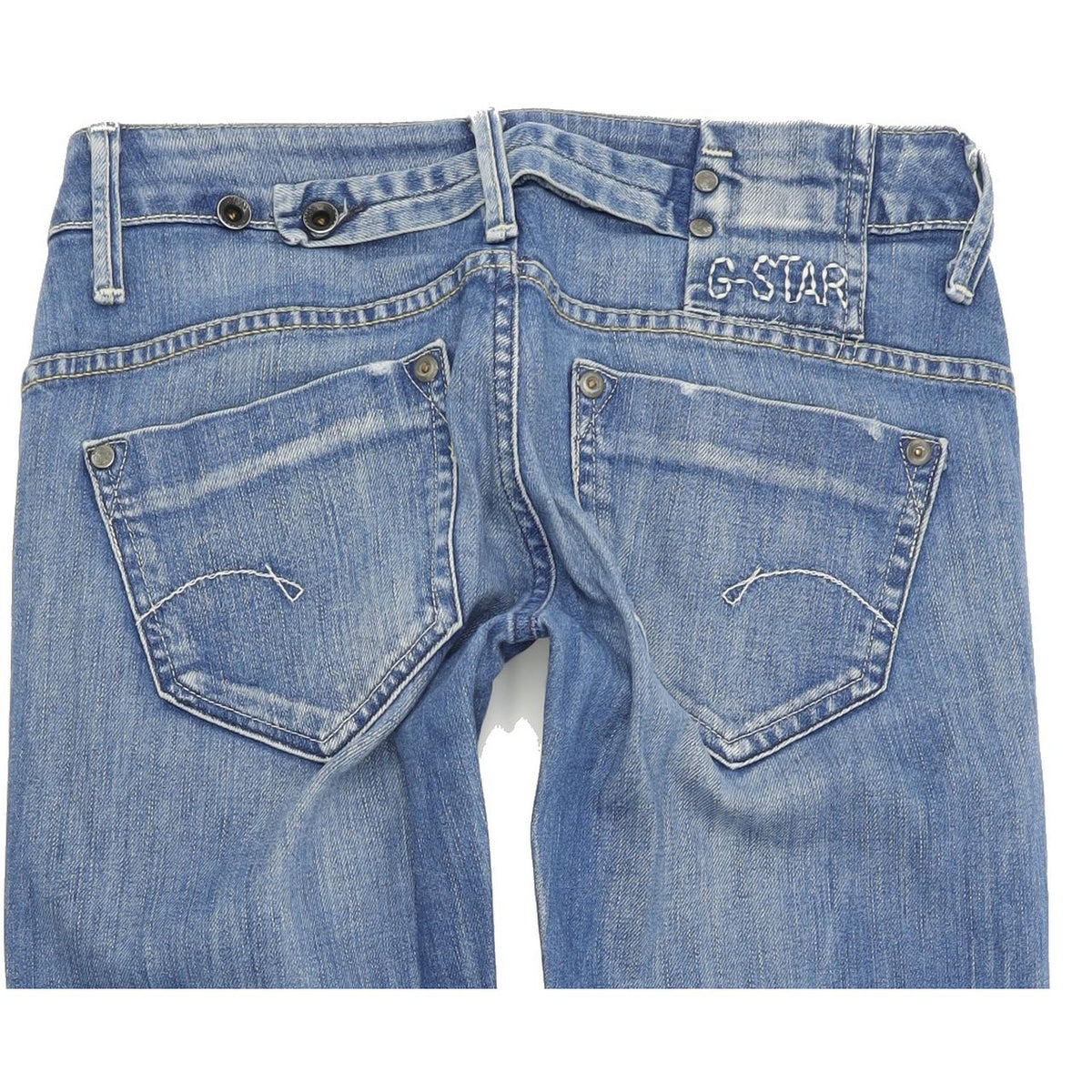 G-Star Women Blue Skinny Slim Stretch Jeans W26 L32