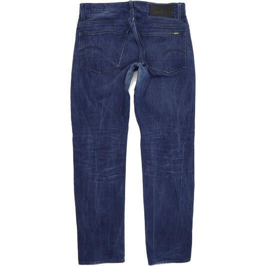 G-Star 3301 Men Blue Straight Regular Jeans W32 L34