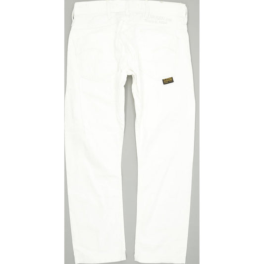 G-Star Arthur Shipmate Men White Straight Slim Jeans W31 L28