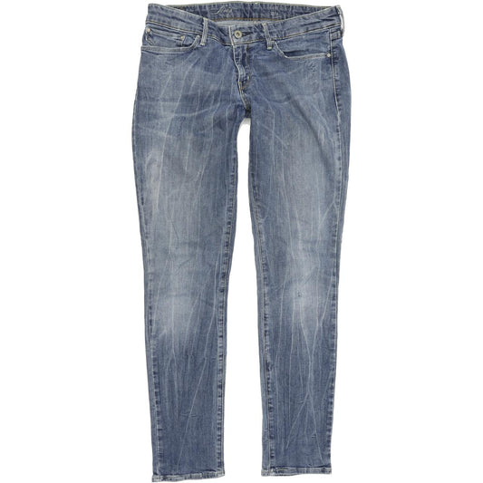 Levi's Demi Curve Women Blue Straight Regular Stretch Jeans W29 L31