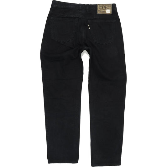 Joker Double Saddle Stitched Men Black Straight Regular Jeans W33 L32