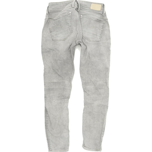 G-Star Lynn Ankle Women Grey Skinny Slim Stretch Jeans W26 L26