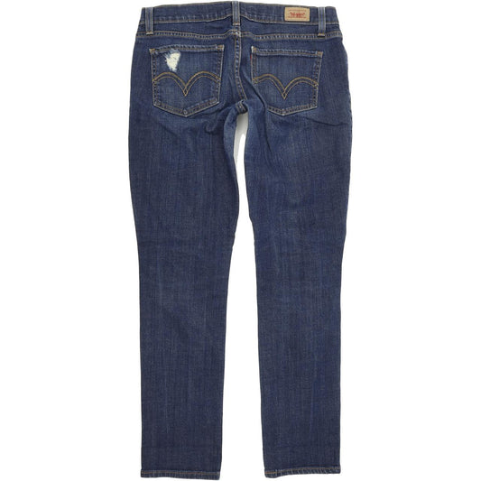 Levi's 524 Women Blue Skinny Slim Stretch Jeans W28 L29