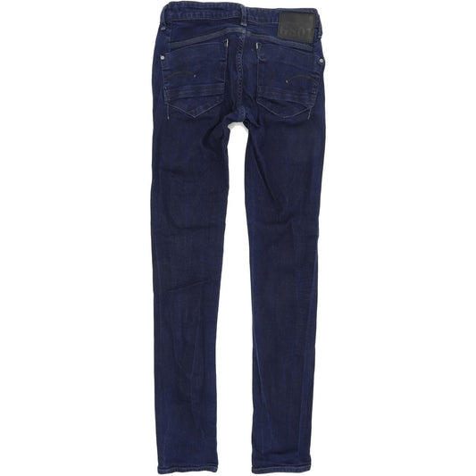 G-Star New Radar Women Blue Skinny Slim Stretch Jeans W28 L32