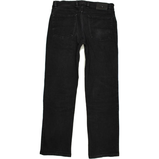 Pioneer Men Black Straight Regular Stretch Jeans W36 L32