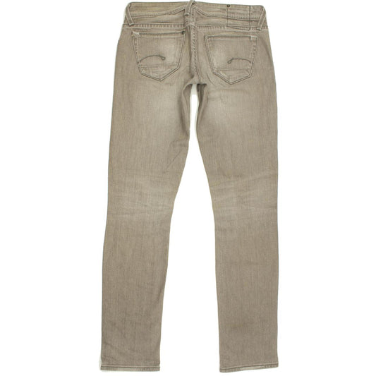G-Star Women Grey Straight Slim Jeans W30 L34