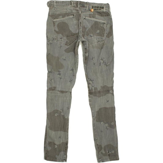 G-Star Laundry Dean Women Green Skinny Slim Stretch Leggings W30 L30