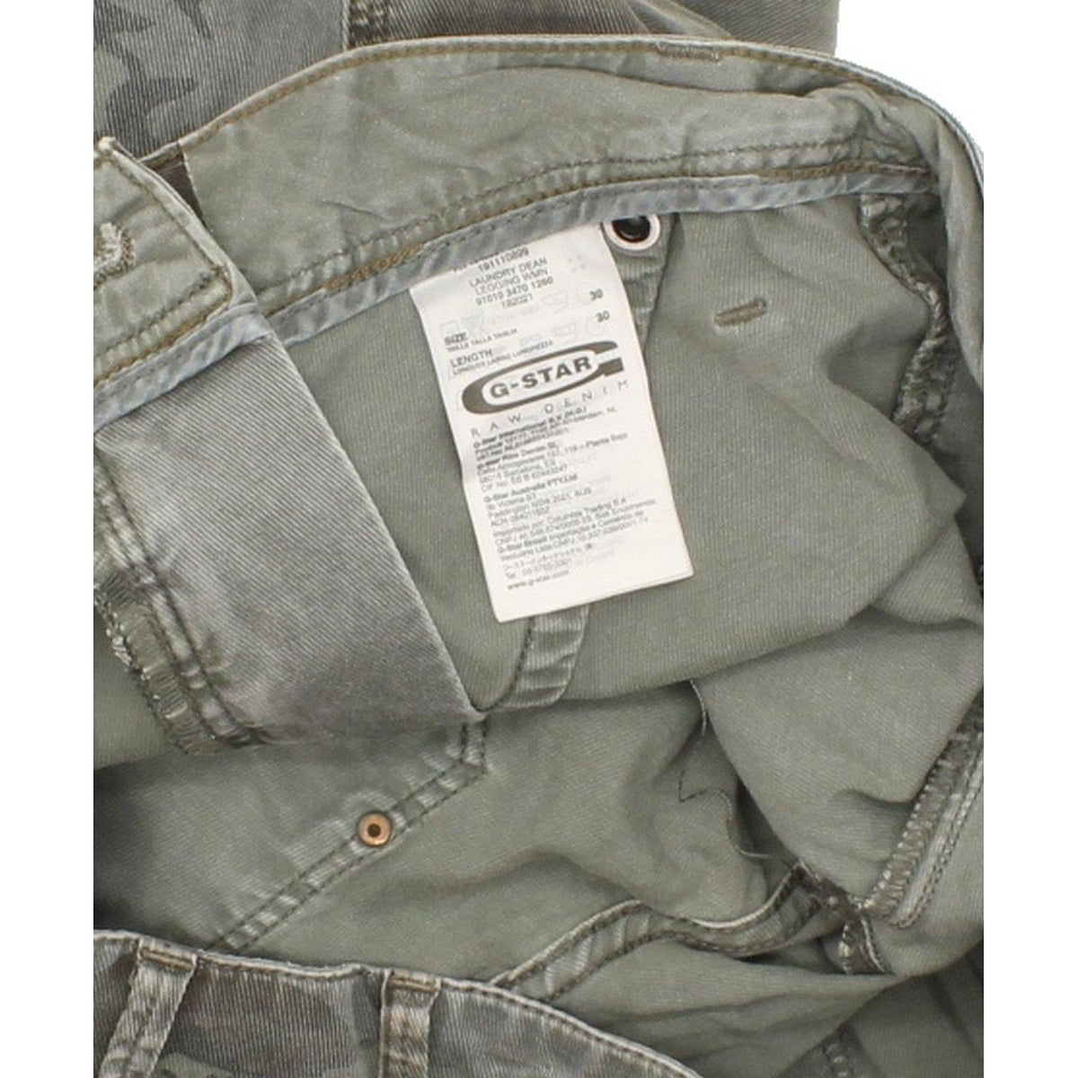 G-Star Laundry Dean Women Green Skinny Slim Stretch Leggings W30 L30