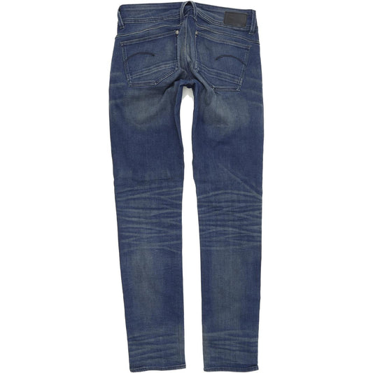 G-Star Women Blue Straight Regular Stretch Jeans W28 L32
