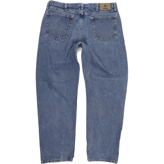 Wrangler Men Blue Straight Relaxed Jeans W38 L32