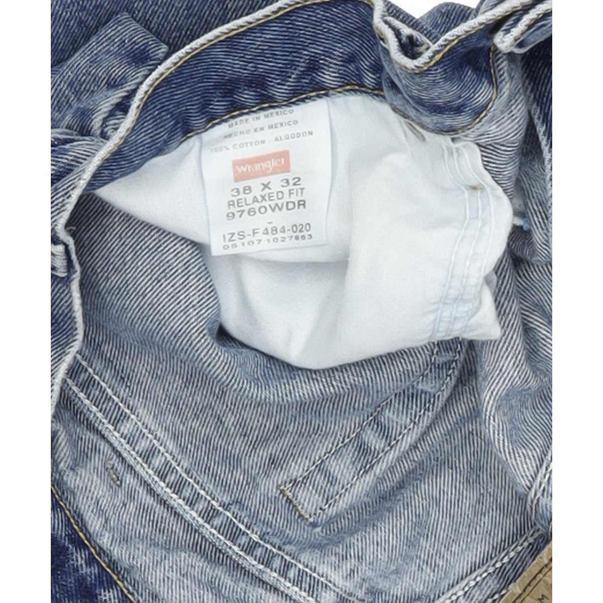 Wrangler Men Blue Straight Relaxed Jeans W38 L32
