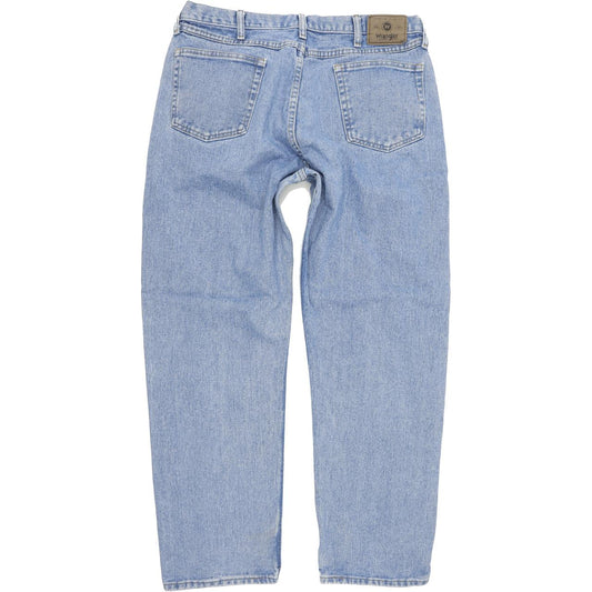 Wrangler Men Blue Straight Relaxed Jeans W38 L32