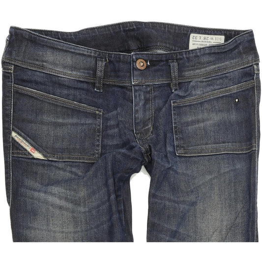 Diesel Husky 0882P Ankle Length Women Blue Skinny Slim Stretch Jeans W28 L32