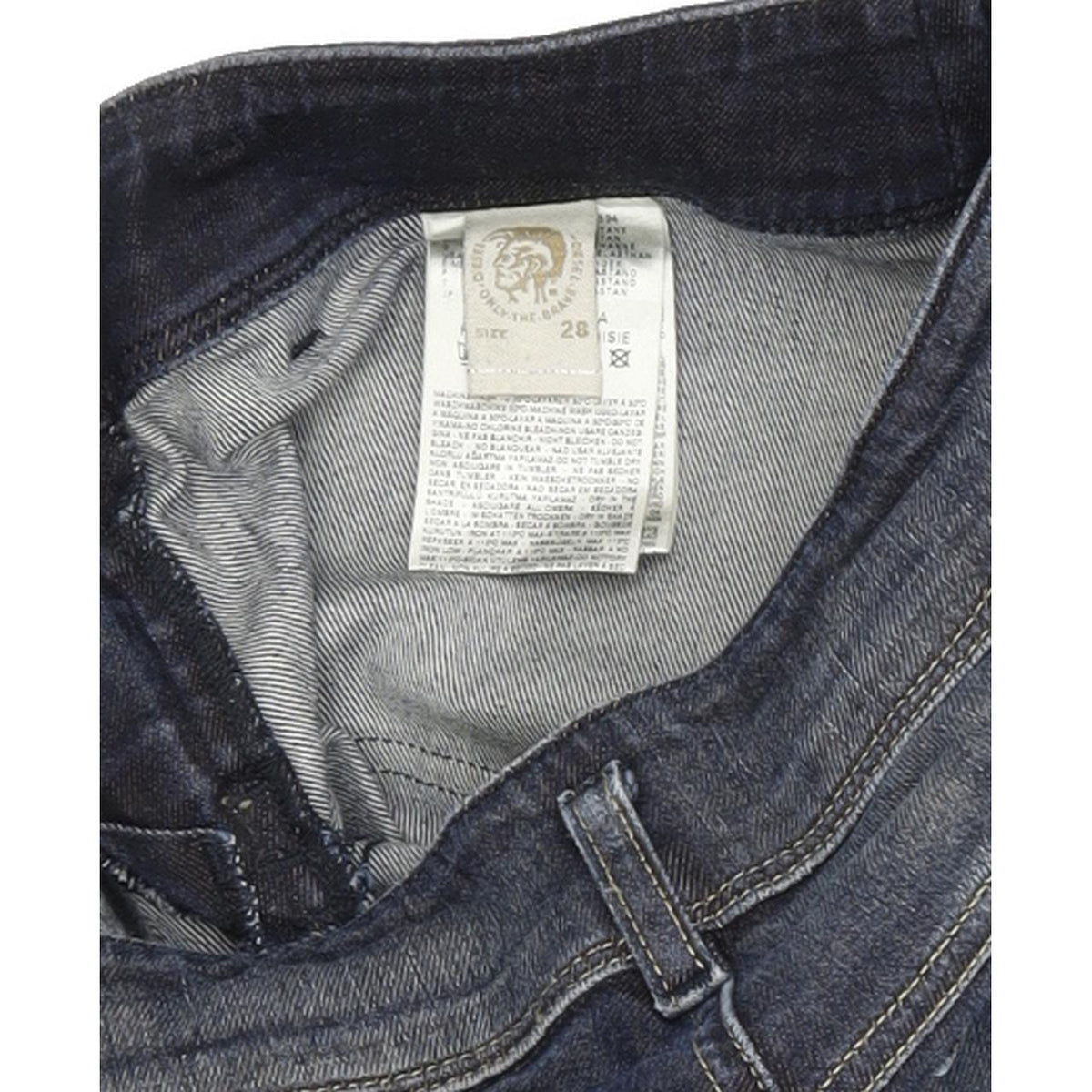 Diesel Husky 0882P Ankle Length Women Blue Skinny Slim Stretch Jeans W28 L32