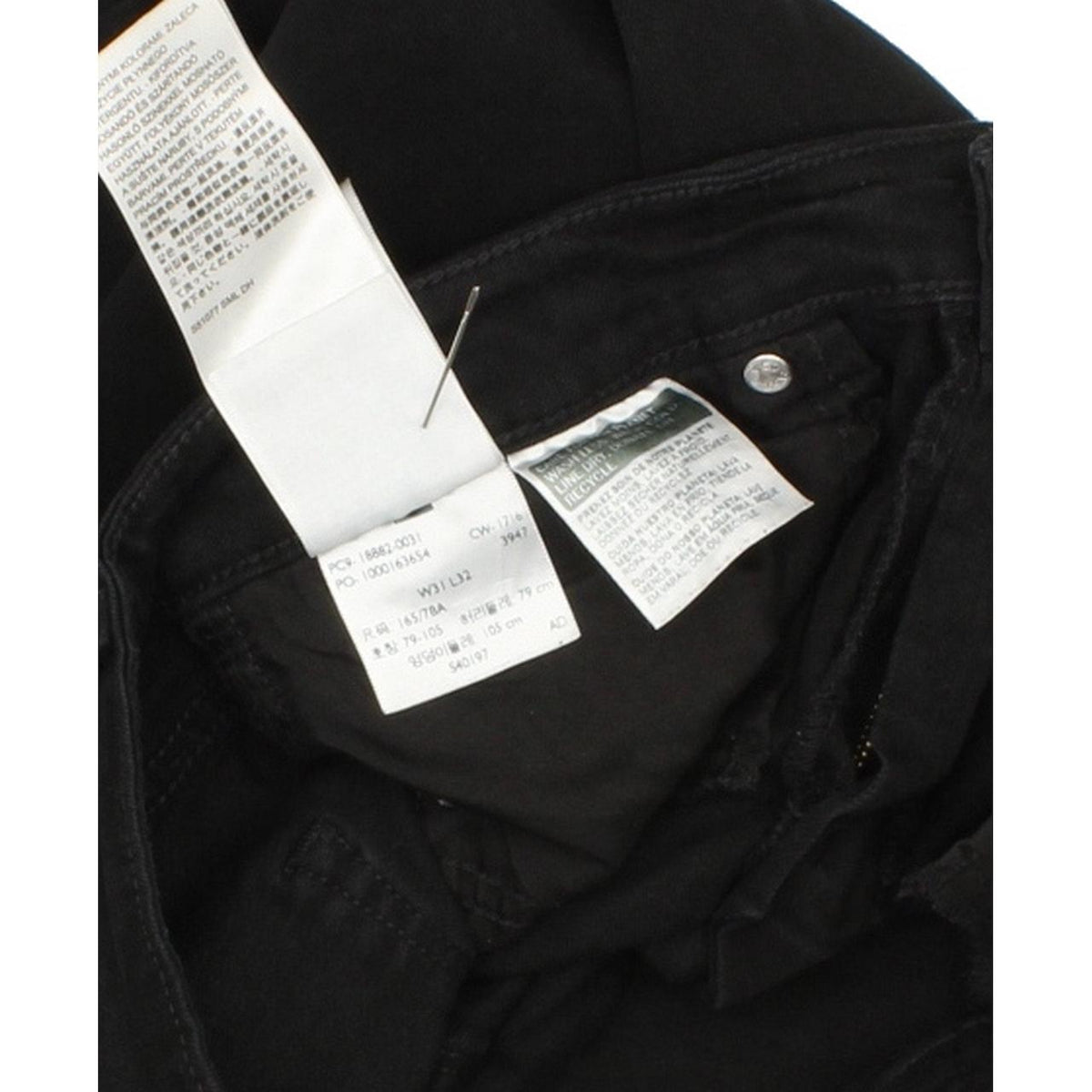 Levi's 721 Women Black Skinny Slim Stretch Jeans W31 L32