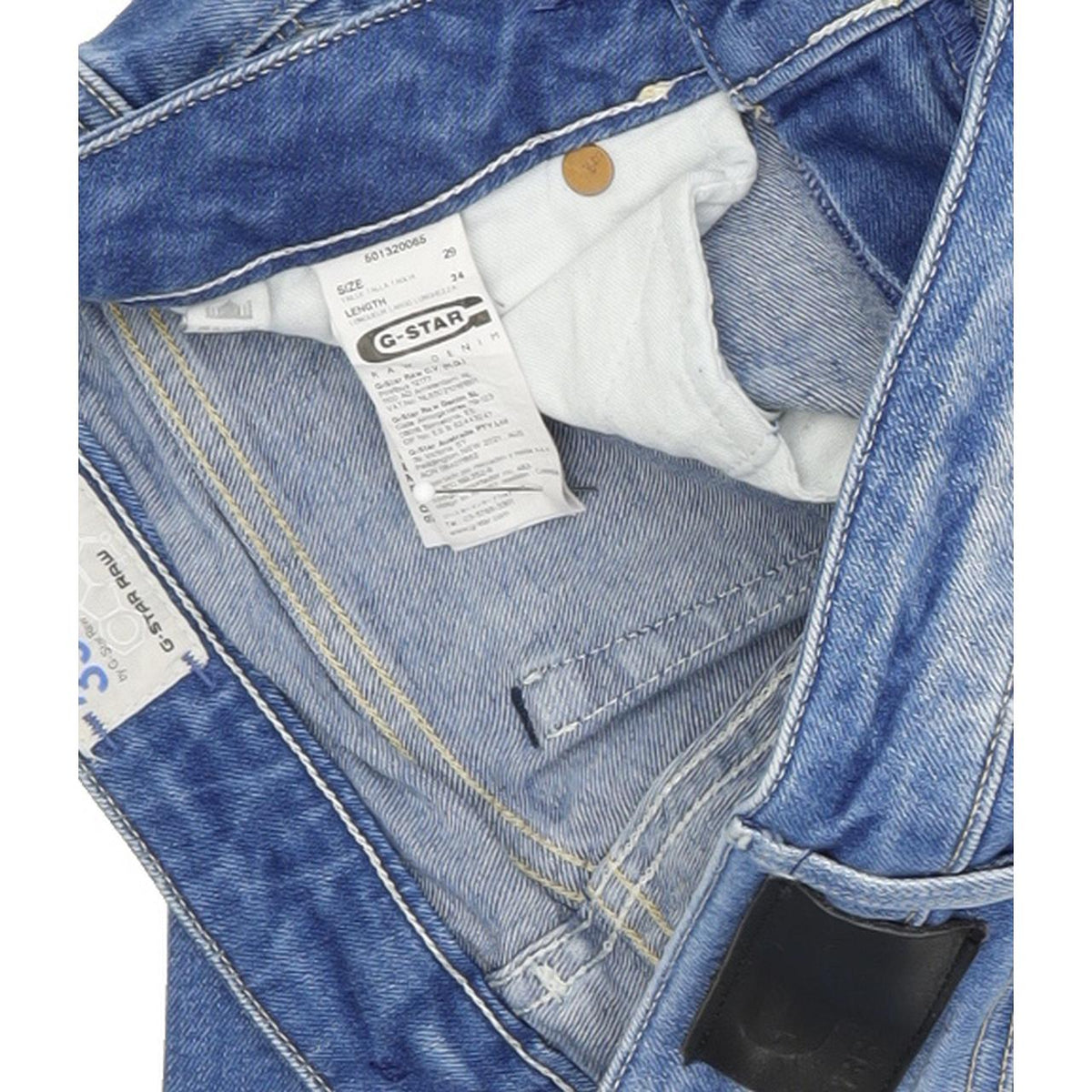G-Star 3301 Women Blue Straight Regular Stretch Jeans W29 L34