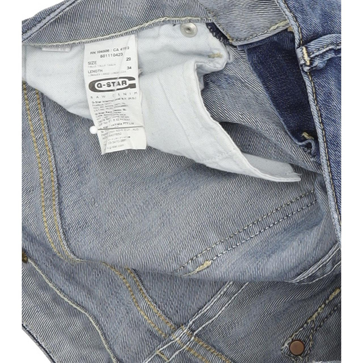 G-Star Midge Women Blue Straight Regular Stretch Jeans W29 L34