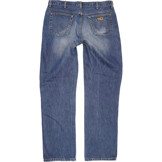 Wrangler Comfort Men Blue Straight Relaxed Jeans W38 L34