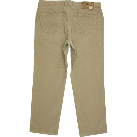 Joker Double Saddle Stitched Men Beige Straight Regular Jeans W40 L30