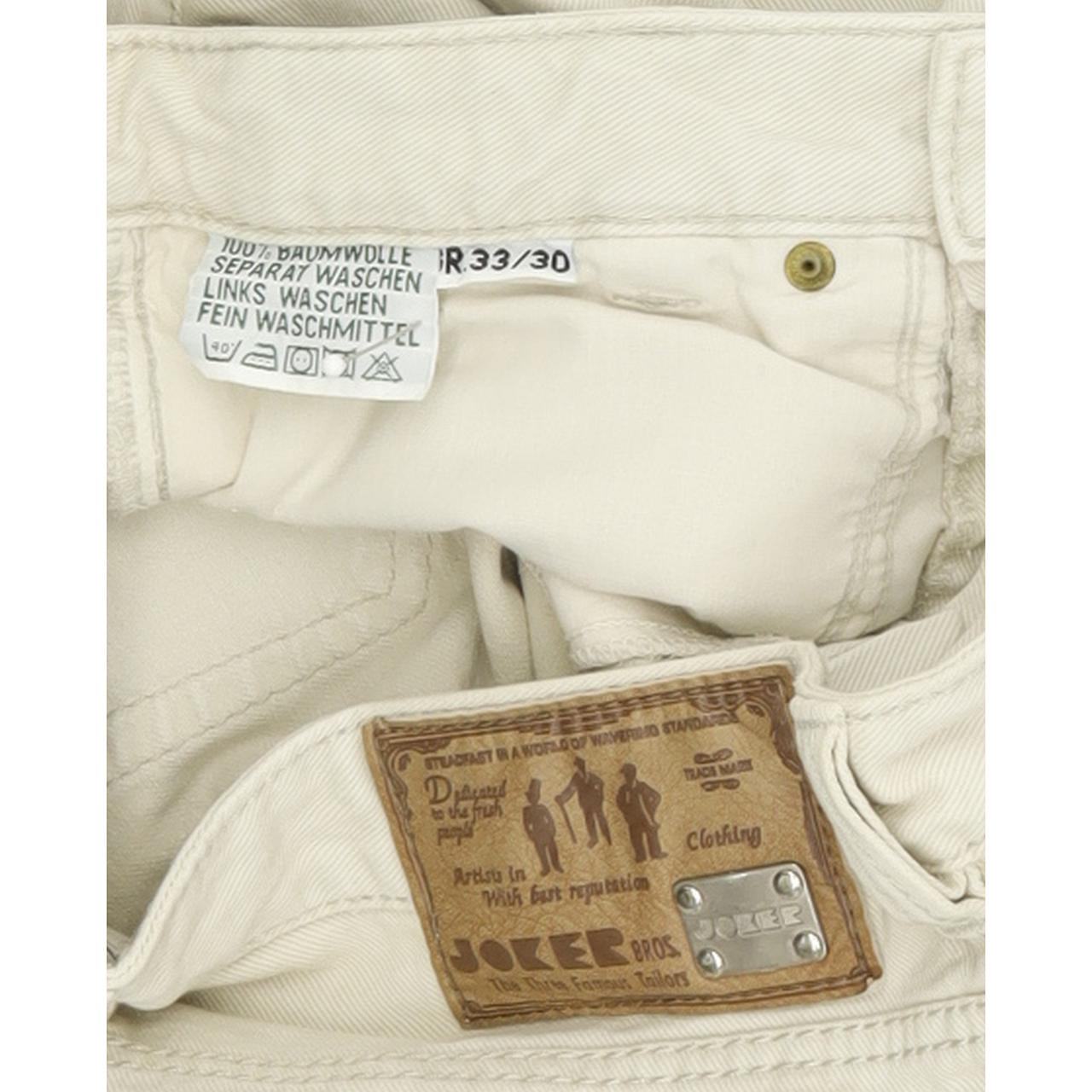 Joker Humphrey & Brothers Men Beige Straight Regular Jeans W33 L30