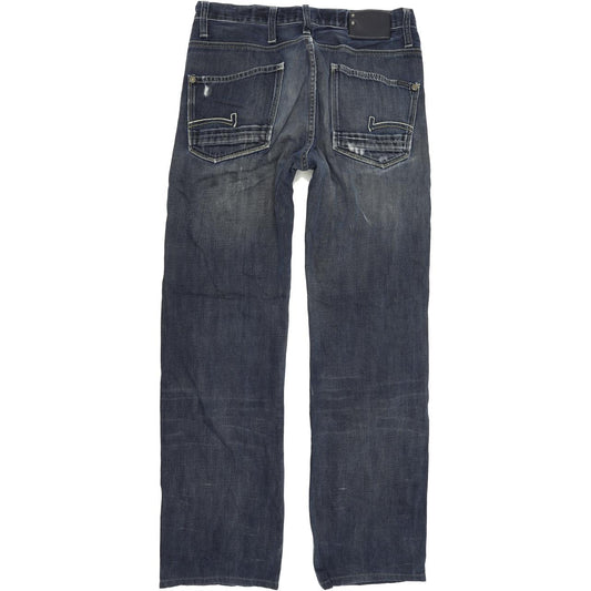 G-Star Coder Pant Men Blue Straight Regular Jeans W32 L33