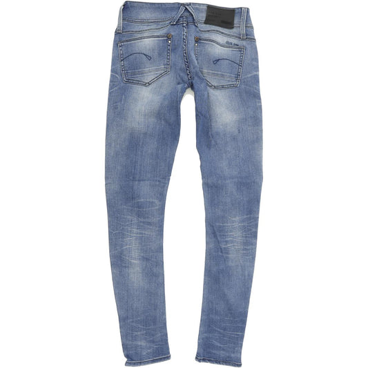 G-Star Women Blue Tapered Slim Stretch Jeans W26 L30