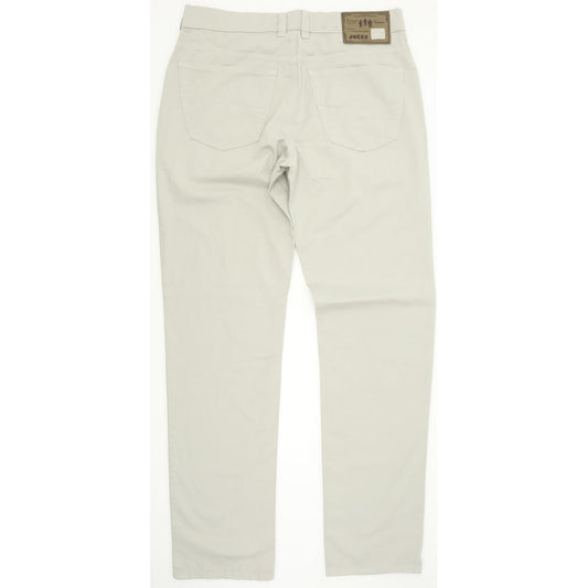 Joker Harlem Walker Men Beige Straight Regular Chino Stretch Trousers W32 L32