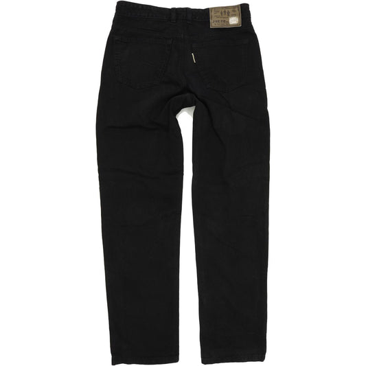 Joker Double Saddle Stitched Men Black Straight Regular Jeans W34 L34