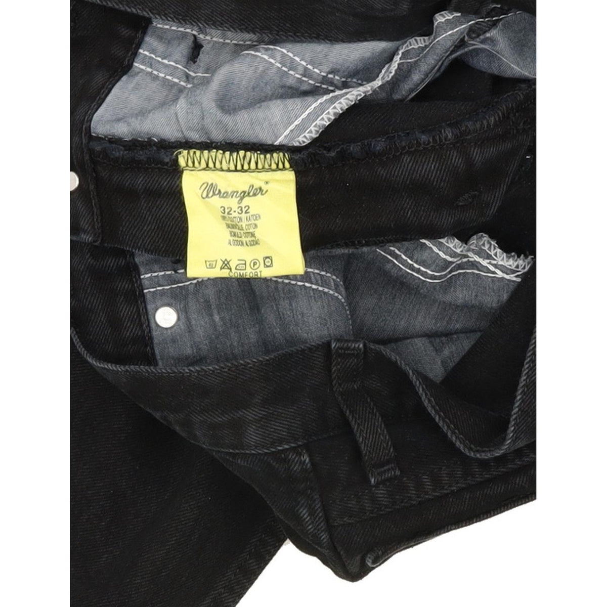 Wrangler Comfort Men Black Straight Regular Jeans W31 L31
