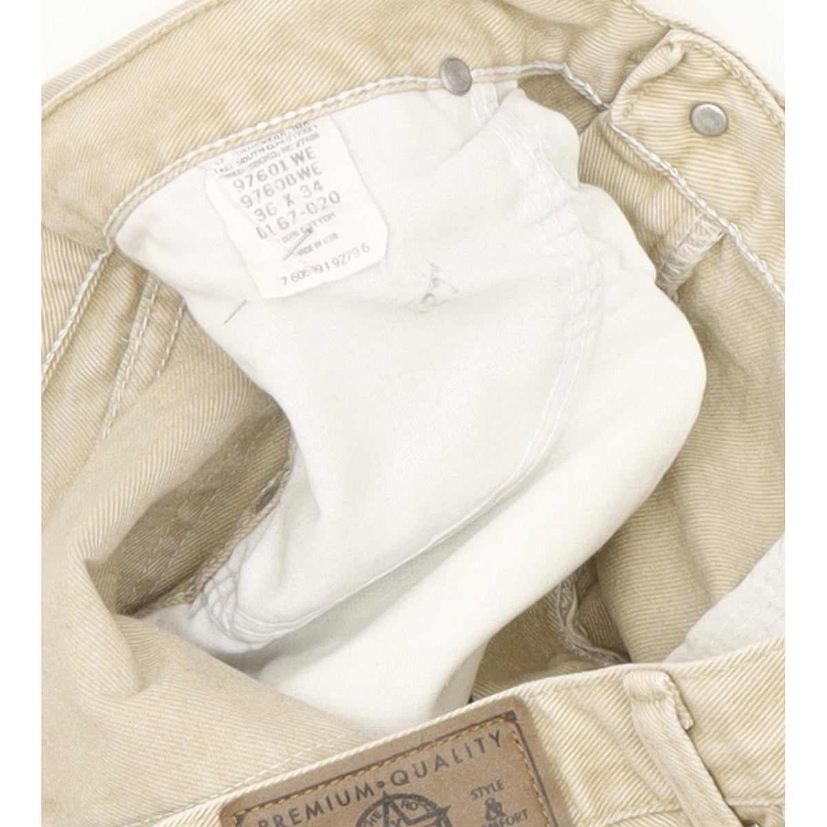 Wrangler Men Beige Tapered Regular Jeans W35 L33