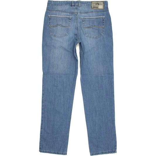 Joker Double Saddle Stitched Men Blue Straight Regular Jeans W33 L32