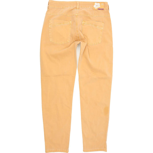 Joker Women Orange Straight Slim Stretch Jeans W28 L28