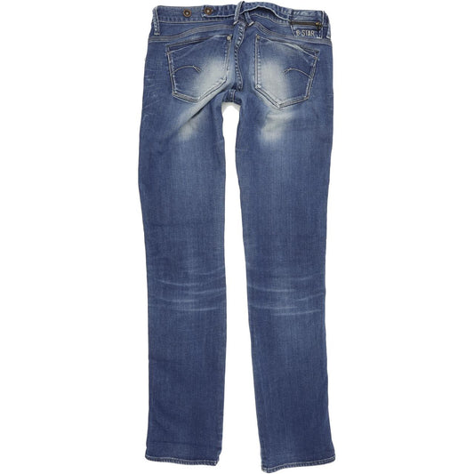 G-Star Midge Dover Women Blue Straight Regular Stretch Jeans W29 L34
