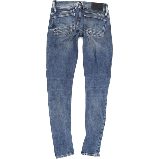 G-Star Lynn Women Blue Skinny Slim Stretch Jeans W28 L32