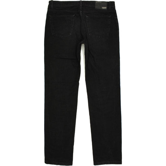 Pioneer Five Pocket Men Black Straight Regular Stretch Jeans W36 L34