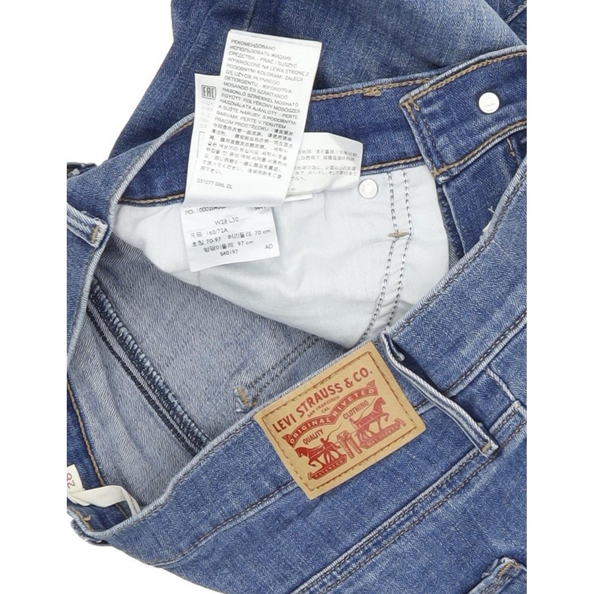 Levi's Slimming Women Blue Skinny Slim Stretch Jeans W28 L30