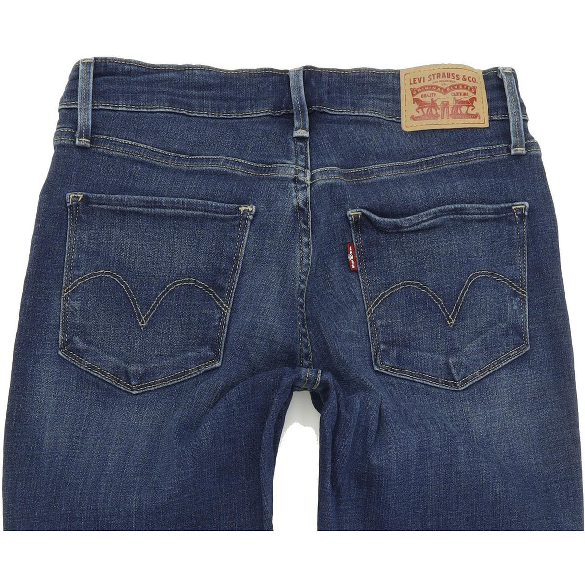Levi's Mid Rise Women Blue Skinny Slim Stretch Jeans W27 L32