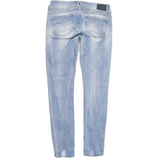 G-Star Lynn Mid Women Blue Skinny Slim Stretch Jeans W29 L32