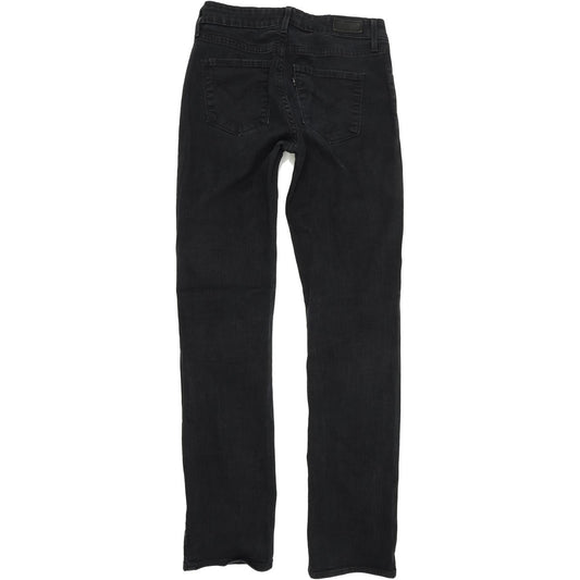 Levi's Women Black Straight Regular Stretch Jeans W26 L32