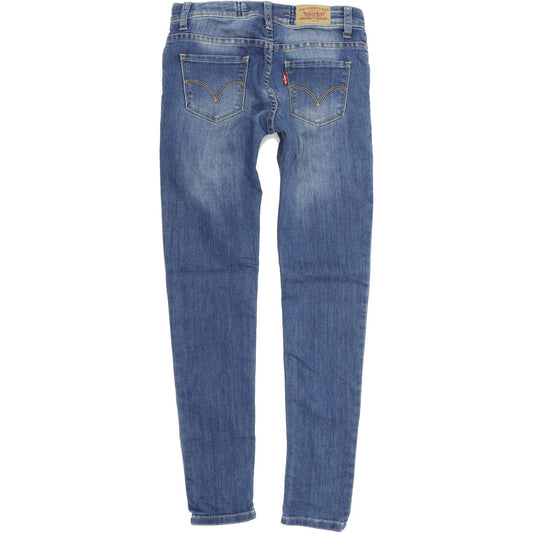 Levi's 711 Kids Women Blue Skinny Slim Stretch Jeans W24 L28