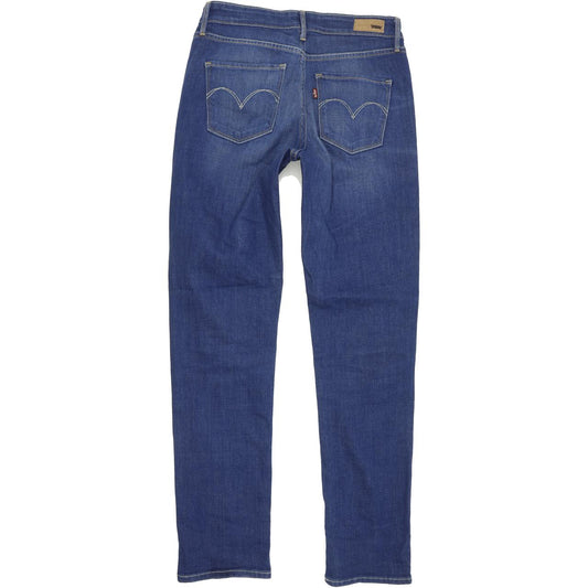 Levi's Demi Curve Women Blue Straight Slim Stretch Jeans W27 L31