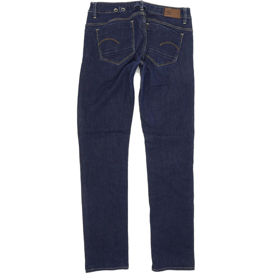 G-Star Midge Mid Women Blue Straight Regular Stretch Jeans W29 L32