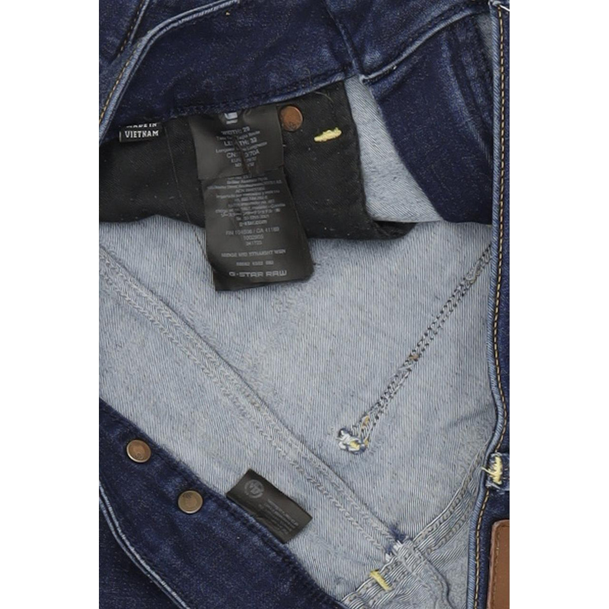 G-Star Midge Mid Women Blue Straight Regular Stretch Jeans W29 L32