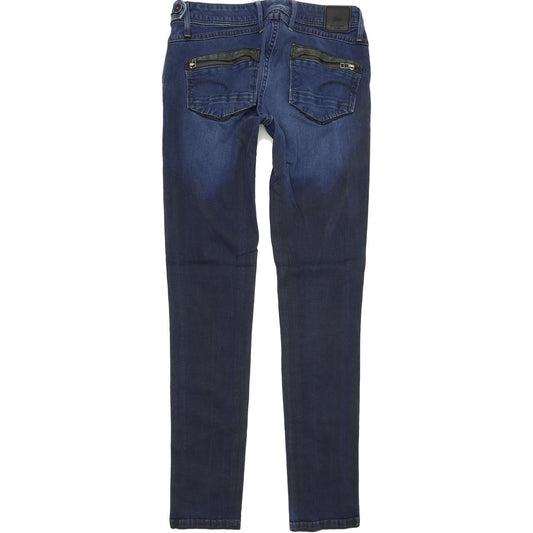 G-Star Women Blue Skinny Slim Stretch Jeans W27 L31