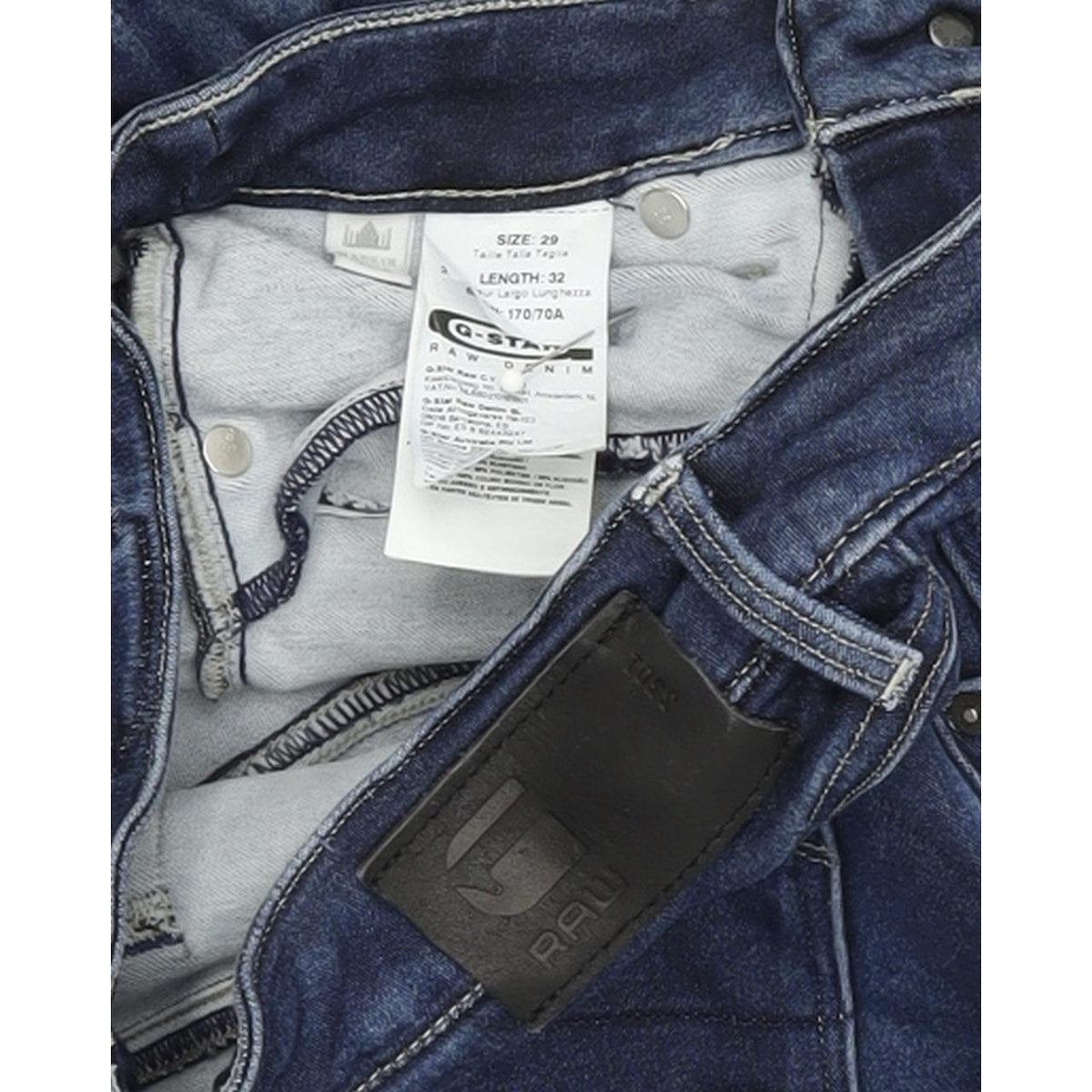G-Star 3301 Jeg Women Blue Skinny Slim Stretch Jeans W29 L32